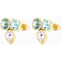 orecchini in acciaio symphonia gold zirconi colore