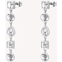 orecchini in acciaio symphonia pendenti cristalli
