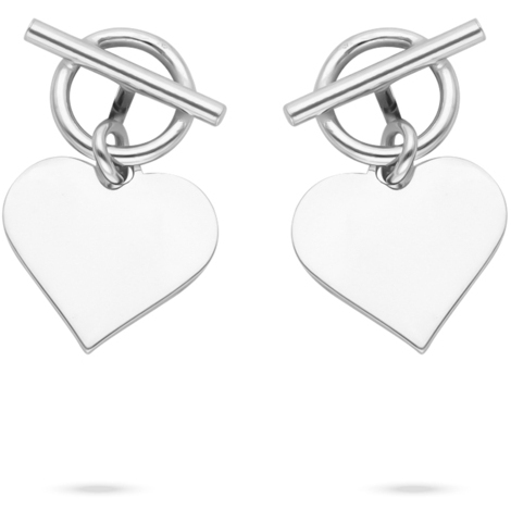 Orecchini in argento 925 con cuore e infinito DB076-OR-329