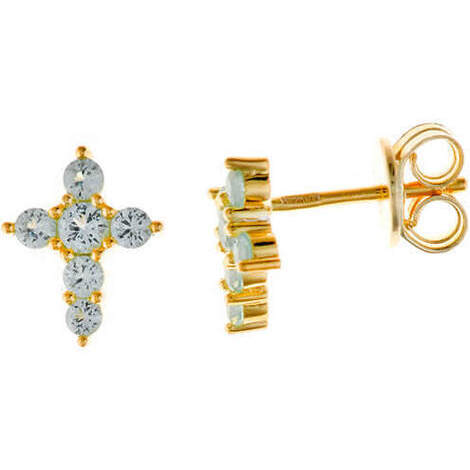Orecchini in argento925 con zirconi verde acqua