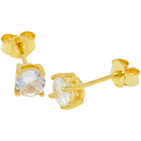 orecchini in argento925 gold con cristalli bianchi