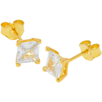 orecchini in argento925 gold con cristalli bianchi