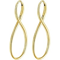 orecchini infinito brosway in acciaio gold