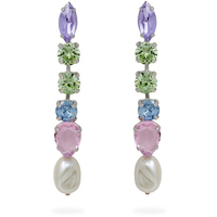 orecchini pendenti in ottone con pietre evita