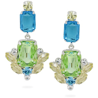 orecchini pendenti in ottone con pietre evita