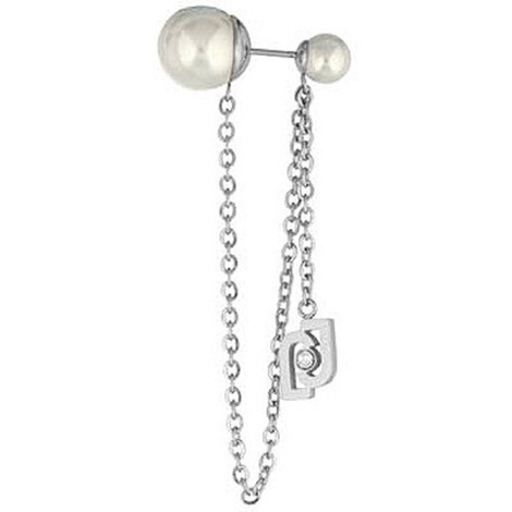 Orecchn pendent ner n argento sterlng, orecchn non forat per