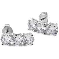 orecchini trilogy in argento 925 con zirconi