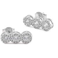 orecchini trilogy in argento 925 con zirconi