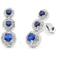 orecchini trilogy in argento 925 con zirconi