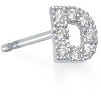 orecchini sarnioro lettera d argento e cristalli