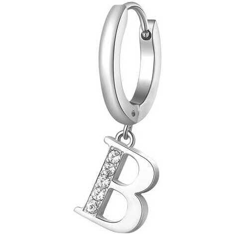Orecchino Brosway Chakra in acciaio con lettera B