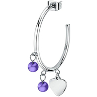 orecchino singolo da donna in acciaio lps 