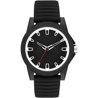 orologio analogico armani ax in acciaio e silicone