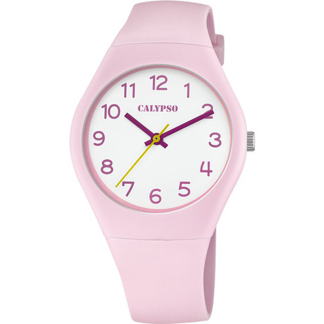 Orologio analogico Calypso in plastica rosa