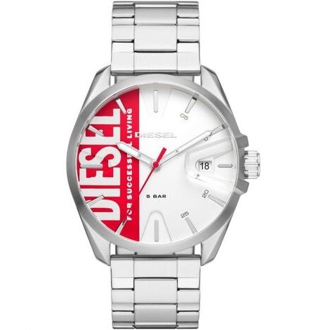 Orologio analogico Diesel in acciaio bianco DZ1992