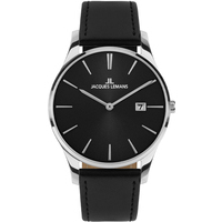 orologio analogico jacques lemans in pelle