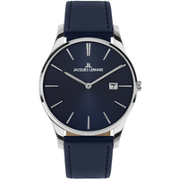 orologio analogico jacques lemans in pelle