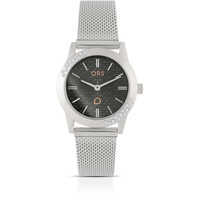 orologio analogico ops in acciaio e cristalli