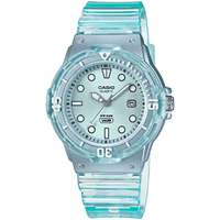 orologio casio collection in resina traslucido