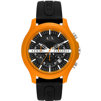 orologio crono armani ax in acciaio e silicone