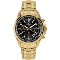 orologio crono jacques lemans in acciaio inox gold