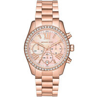 orologio crono michael kors in acciaio gold rose 