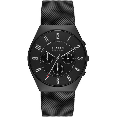 Orologio crono Skagen in acciaio black SKW6822