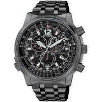 orologio cronografo uomo citizen pilot cb5867-87h
