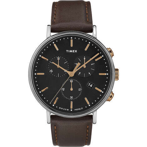 Timex Orologio Cronografo Quarzo Uomo con Cinturino in Acciaio Inox TW2R24900