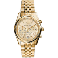 orologio da donna cronografo in acciaio mk 