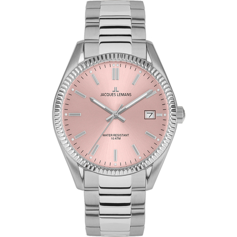 Orologio Uomo Automatico LÈMAN Lucien Rochat - Acciaio E PVD Oro Rosa - Quadrante Nero 41mm - R0423114001