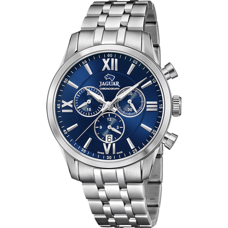 Orologio da uomo cronografo in acciaio Jaguar 