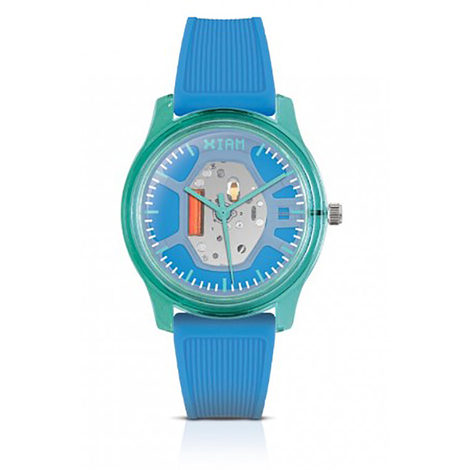 Orologio da uomo in silicone azzurro XIAM
