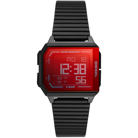 Orologio Diesel digitale in acciaio nero DZ1970
