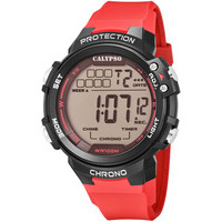 orologio digitale calypso in plastica rosso
