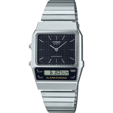 Orologio digitale Casio Vintage in acciaio AQ-800E-1AEF