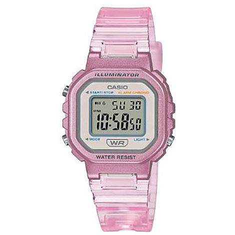Casio LA-20WHS-7A - Orologio Digitale Unisex Con Cinturino In Resina Traslucida E Luce LED