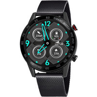 orologio smartime lotus in acciaio316l black
