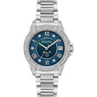 orologio solo tempo donna bulova marine star diamond 96r215