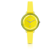 orologio solo tempo donna ops watch diamond giallo