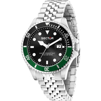 orologio solo tempo in acciaio uomo sector