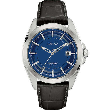 Bulova Classic 96M147: Orologio Uomo Solo Tempo, Cassa Acciaio 36mm, Cinturino In Pelle, Quarzo, 3 ATM