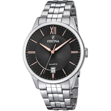 Orologio solo tempo uomo Festina Acero Clasico