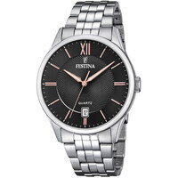 orologio solo tempo uomo festina acero clasico f20425/6