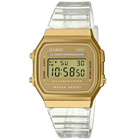 orologio trasparente con cassa gold casio vintage