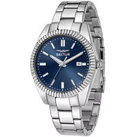 orologio uomo tempo e data in acciaio sector 240