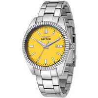 orologio uomo tempo e data in acciaio sector 240