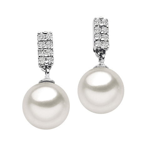 ORECCHINI DI PERLE CON DIAMANTI ORP421