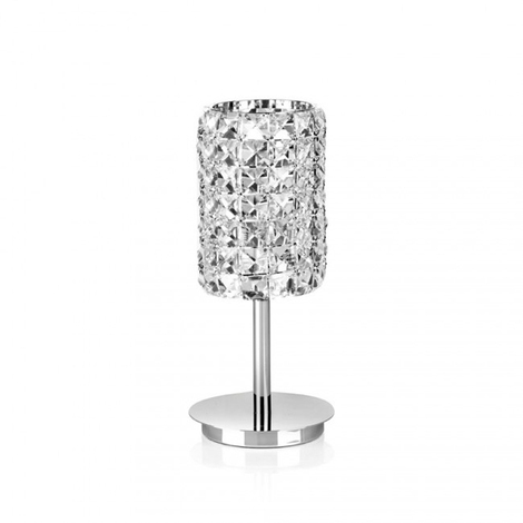 LAMPADA IN MET.ARGENTATO C/CRISTALLI-"CHIC" PC