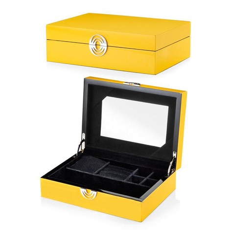 SCRIGNO IN LEGNO GIALLO CM.24,5X17.5